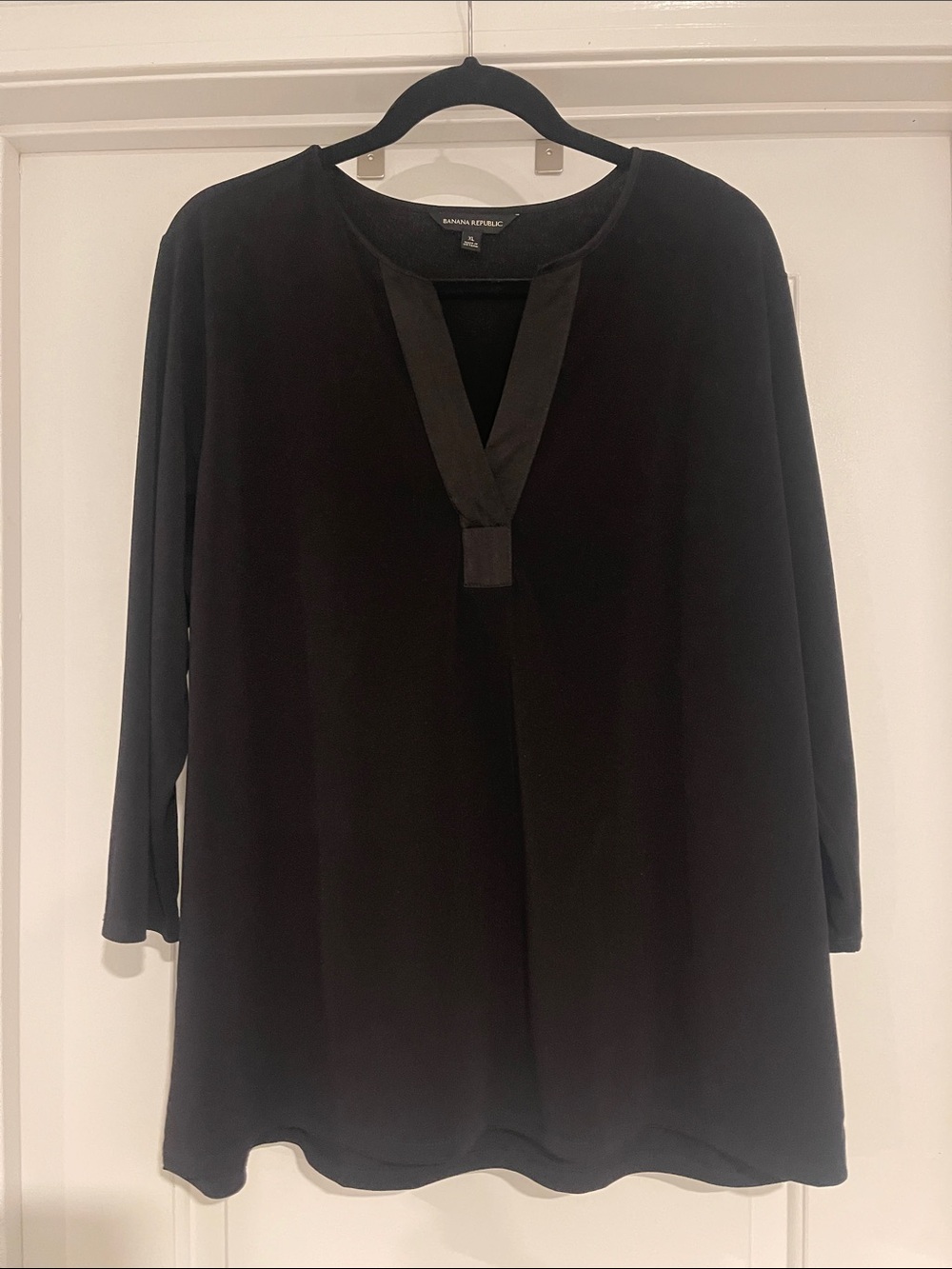 Banana Republic Black V-Neck Top